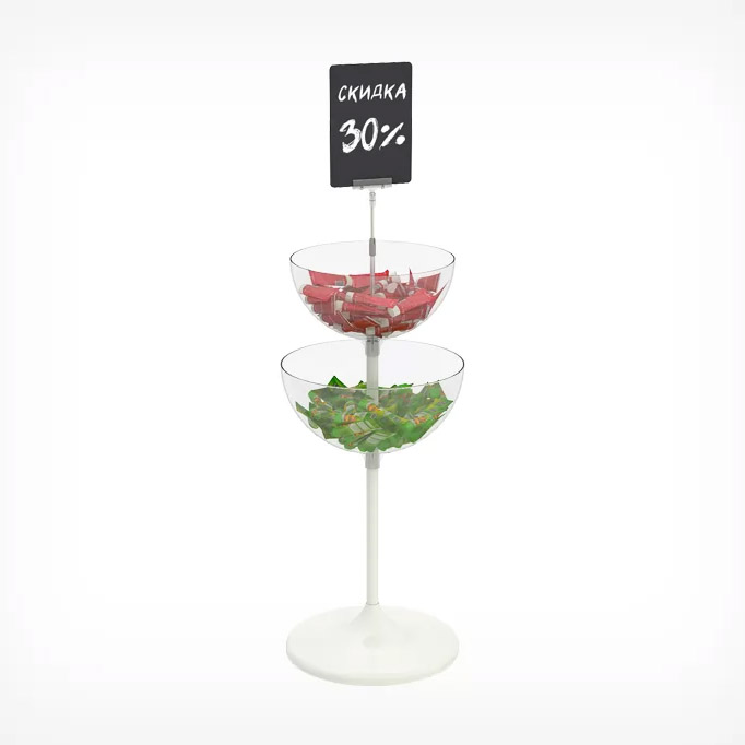 Дисплей UNIBOWL-TOWER-H цвет белый