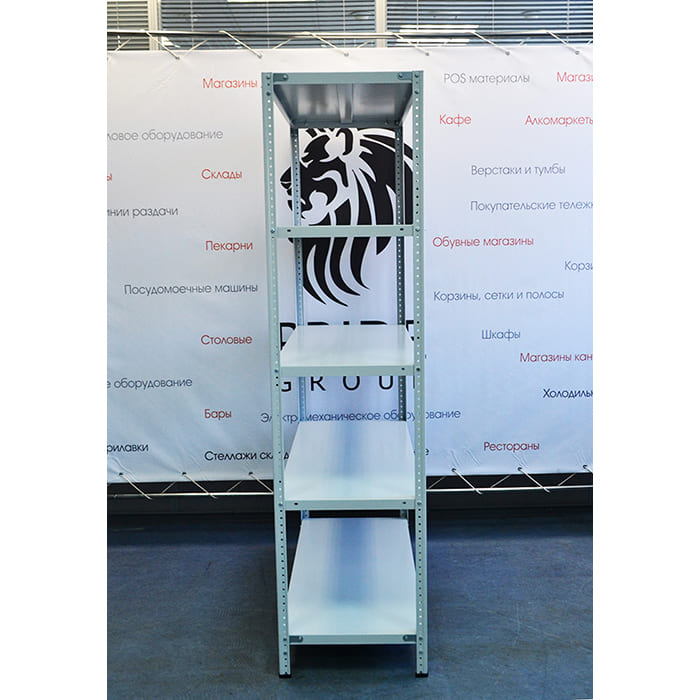картинка Стеллаж полочный архивный 1500x400x2000 5 полок