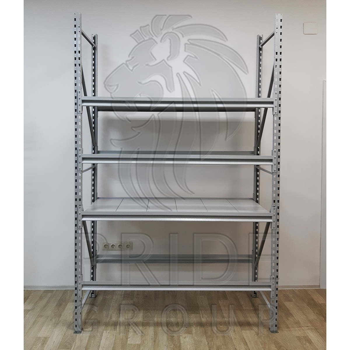 картинка Стеллаж грузовой СГП 1250x800x2000 4 полки крашенные